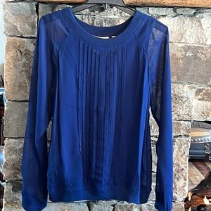 Sheer blue blouse